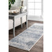 Blue Durable Synthetic Area Rug