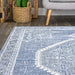 Blue Emblem Rug for Living Room 160x230 cm