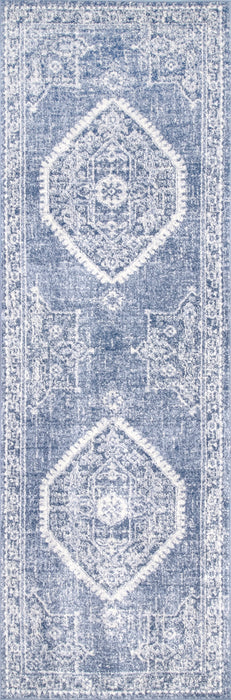 Blue Emblem Rug for Living Room 160x230 cm