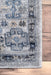 Blue Feudal Tribal Area Rug Soft Fibers Stylish Design