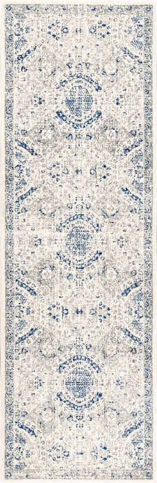 Blue Honeycomb Pattern Area Rug 150x240 cm