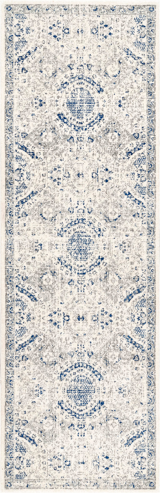 Blue Honeycomb Pattern Area Rug 150x240 cm