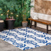 Blue Indoor Outdoor Anchors Area Rug 120x180 cm