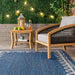 Blue Indoor Outdoor Area Rug Soft Fiber 150x240 cm