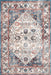 Blue Ivied Medallion Area Rug for Living Room