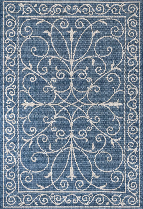 Tappeto blu Krem per uso interno ed esterno 120x180 cm