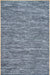 Blue Leather Flatweave Area Rug 120x180 cm