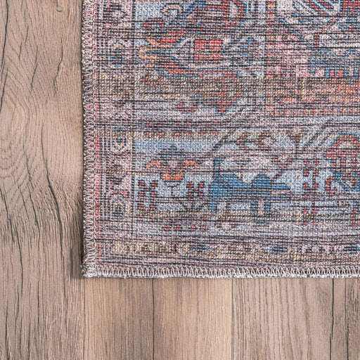 Blue Machine Washable Oriental Area Rug 140x200 cm