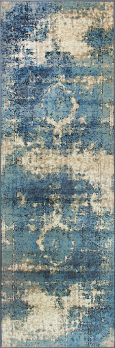 Blue Medallion Area Rug 100% Polypropylene 160 cm