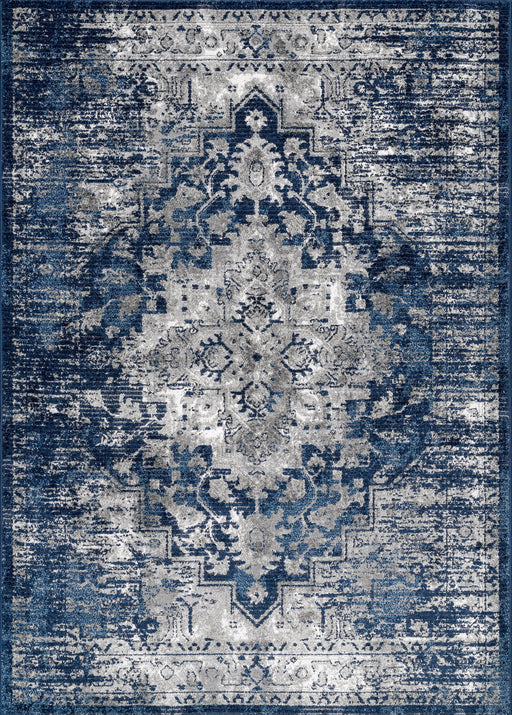 Blue Medallion Area Rug 152 x 244 cm