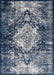 Blue Medallion Area Rug 152 x 244 cm