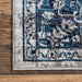 Blue Medallion Area Rug 160cm Soft Durable Design