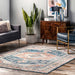 Blue Medallion Area Rug 160x230 cm