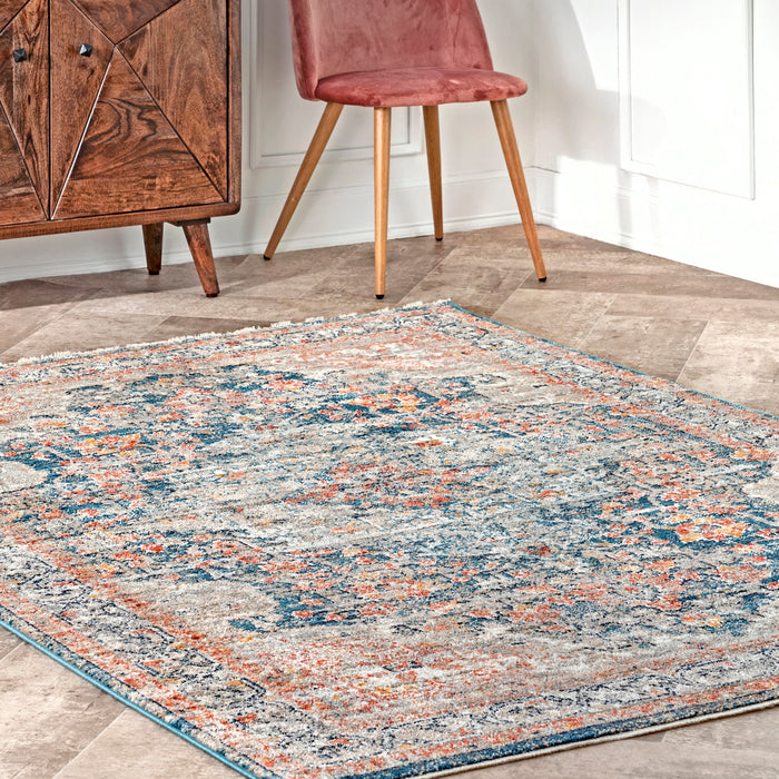 Blue Medallion Area Rug 160x230 cm