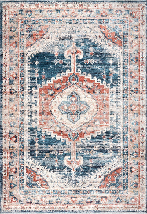 Blue Medallion Area Rug 160x230 cm