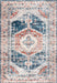 Blue Medallion Area Rug 160x230 cm