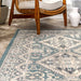 Tappeto blu melange 120x180 cm dal design durevole