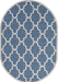 Blue Moroccan Trellis Area Rug for Indoor and Outdoor Use