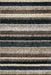 Blue Multicolor Striped Shag Area Rug 120 cm x 180 cm