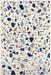 Blue Multicolor Terrazzo Tile Area Rug 150x220 cm