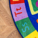 Blue Number Circles Area Rug for Kids and Playrooms