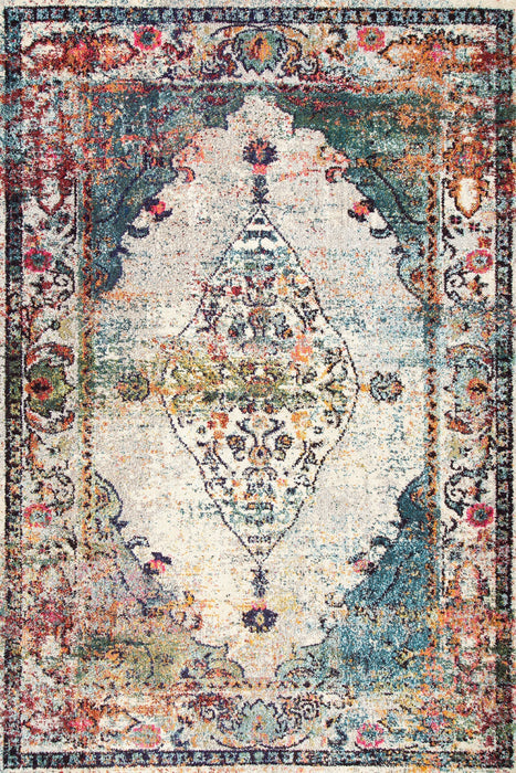 Blue Oriental Medallion Area Rug 160x230 cm