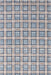 Blue Plaid Washable Area Rug 120x180 cm