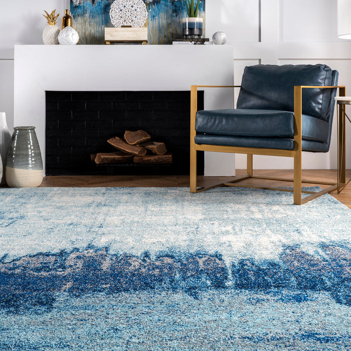 Blue Rainfall Area Rug 150x240 cm