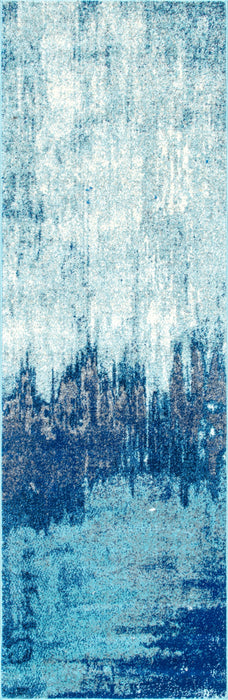 Blue Rainfall Area Rug 150x240 cm