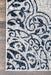 Blue Rosette Patterned Area Rug 150x210 cm