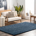 Blue Shag Area Rug 150x230 cm Durable Synthetic Material