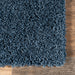 Blue Shag Area Rug 150x230 cm Durable Synthetic Material