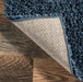 Blue Shag Area Rug 150x230 cm Durable Synthetic Material