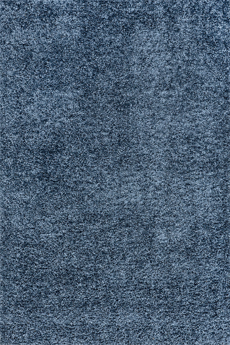 Blue Shag Area Rug 150x230 cm Durable Synthetic Material