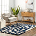 Blue Shag Area Rug 50x80 cm for Soft Living Spaces