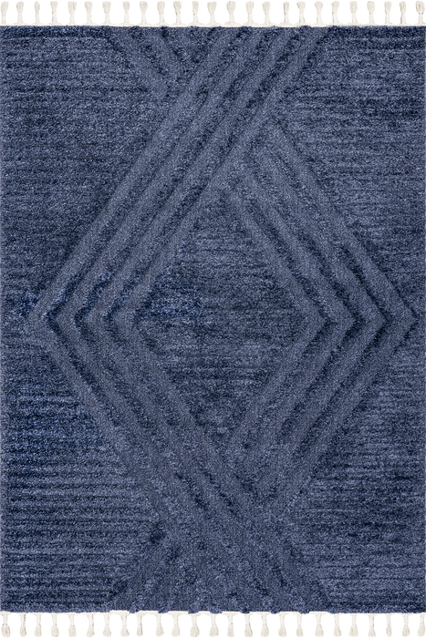 Blue Shag Area Rug 80x150 cm For Comfortable Living