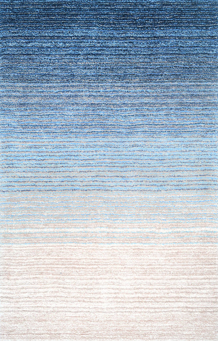 Blue Shag Rug for Cozy Living Spaces