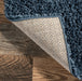 Blue Solid Shag Area Rug 120x180 cm