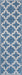 Blue Starry Trellis Area Rug for Indoor and Outdoor Use