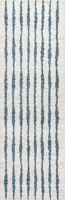 Blue Striped Area Rug for Living Room 160x230 cm