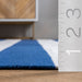 Blue Striped Flatwoven Area Rug 152x244 cm