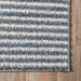 Blue Striped Shag Area Rug 120x180 cm