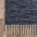 Blue Tasseled Area Rug 120x180 cm