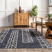 Blue Tasseled Area Rug 120x180 cm