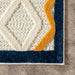 Blue Textured Area Rug for Indoor and Outdoor Use