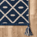 Blue Trellis Design Cotton Area -matto tupsuilla 50x80 cm