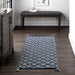 Blue Trellis Design Cotton Area -matto tupsuilla 50x80 cm