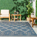 Blue Trellis Indoor Outdoor Area Rug 120x180 cm