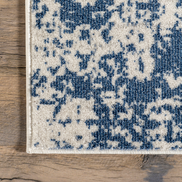 Blue Vintage Distressed Mist Area Rug 120x180 cm