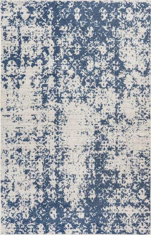 Blue Vintage Distressed Mist Area Rug 120x180 cm